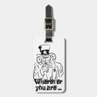 Uncle Sam Bag Tag