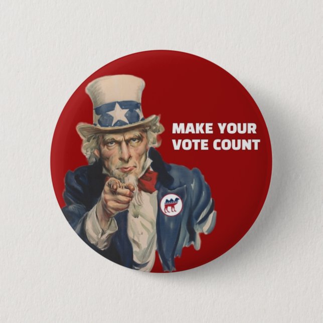 Uncle Sam Button (Front)
