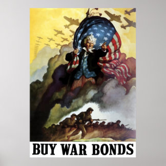 Uncle Sam -- Buy War Bonds Poster