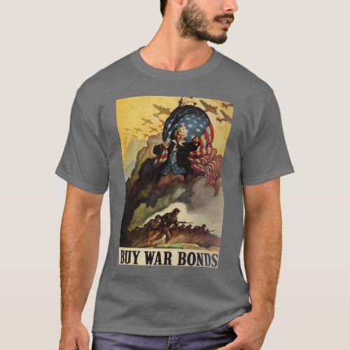 Uncle Sam Buy War Bonds T_Shirt