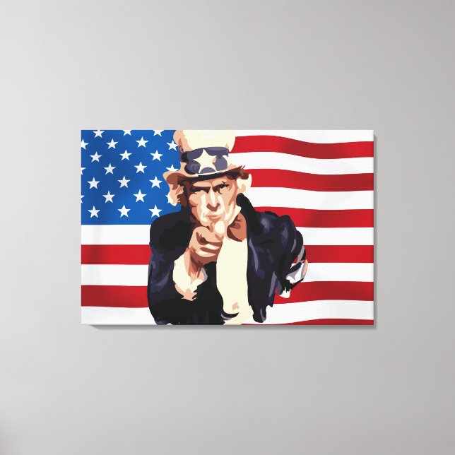 Uncle Sam Canvas Print (Front)