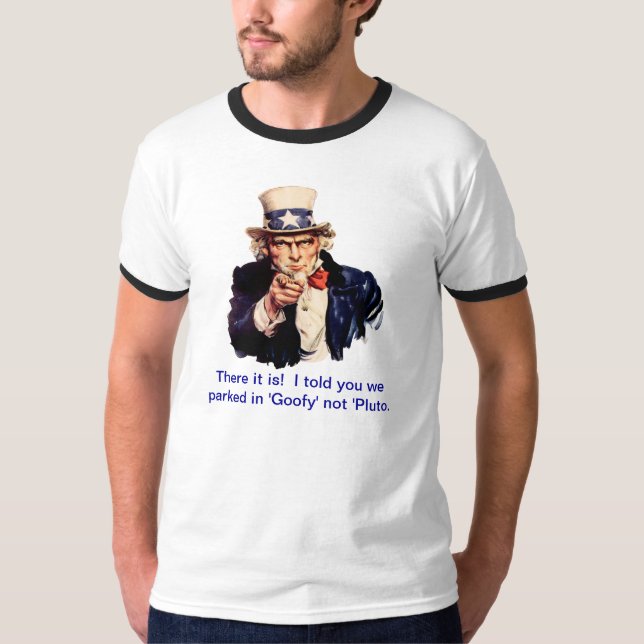 Uncle Sam Caption T-shirt template (Front)