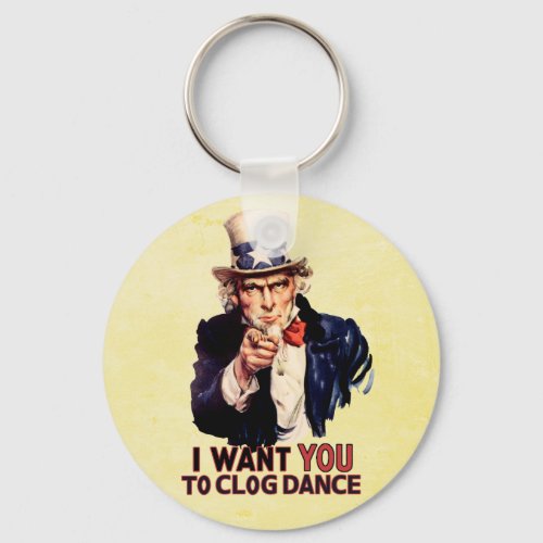 Uncle Sam Clogging Dance Keychain