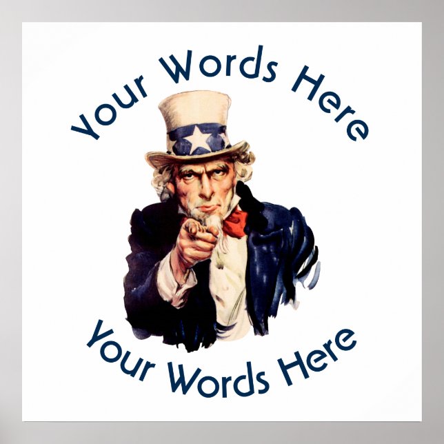 Uncle Sam Custom Poster (Front)