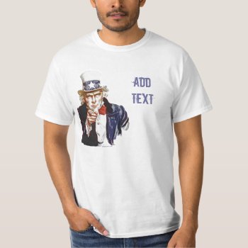 Uncle Sam Custom T-shirt by Method77 at Zazzle