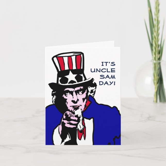 Uncle Sam Day Card (Front)