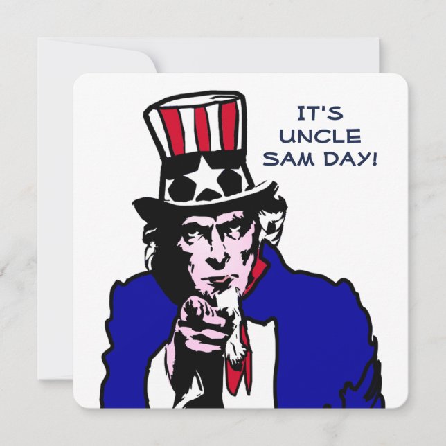 Uncle Sam Day Invitation (Front)
