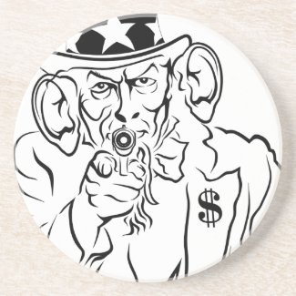 Uncle Sam Drink Coaster