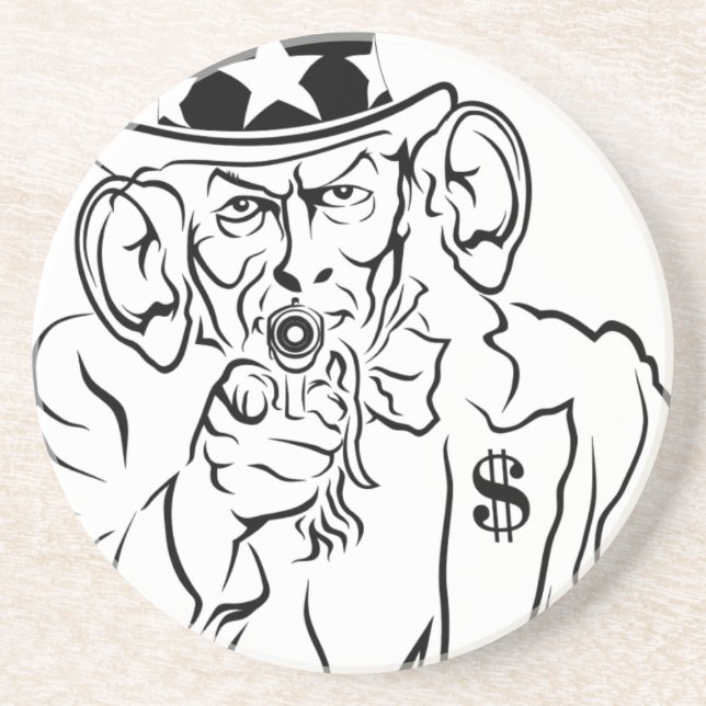 Uncle Sam Drink Coaster (Front)