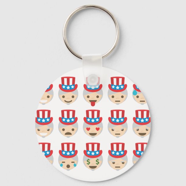 uncle sam emoji keychain (Front)