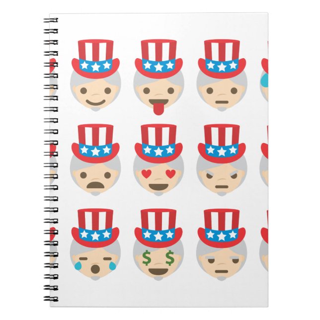uncle sam emoji notebook (Front)