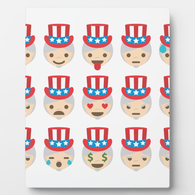 uncle sam emoji plaque (Front)