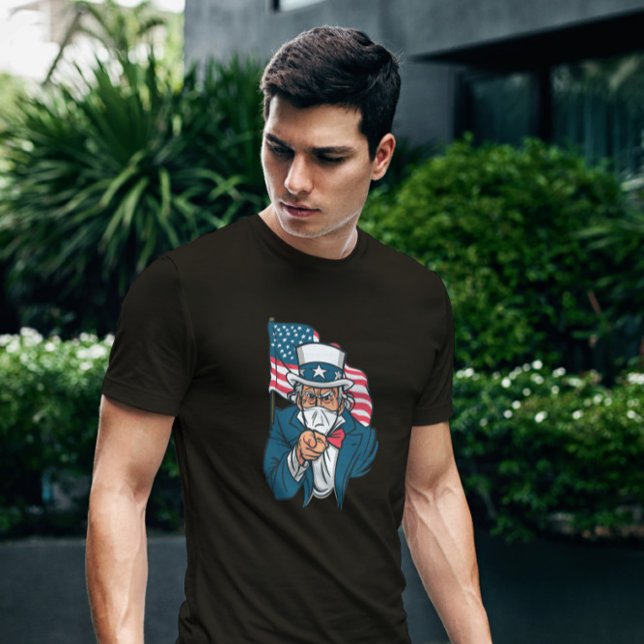 Uncle Sam Face Mask   T-Shirt (Creator Uploaded)