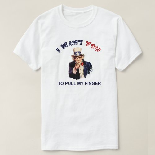 Uncle Sam Finger T_Shirt
