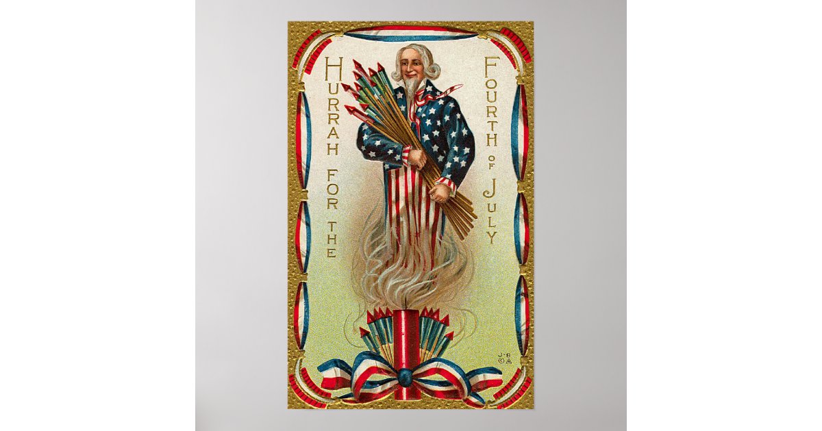 Uncle Sam Forth of July Poster | Zazzle
