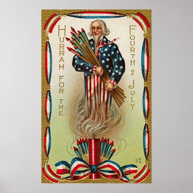 Uncle Sam Forth of July Poster (Front)