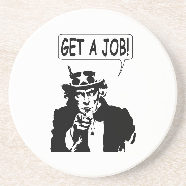 Uncle Sam Get A Job Coaster (Front)