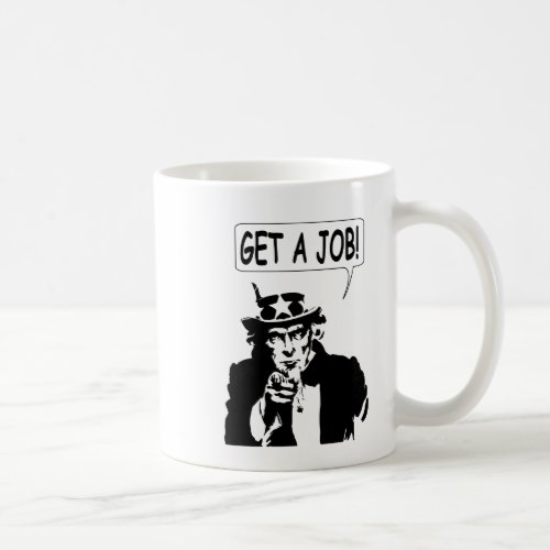 Uncle Sam Get A Job Coffee Mug