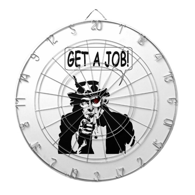 Uncle Sam Get A Job Dart Board (Front)