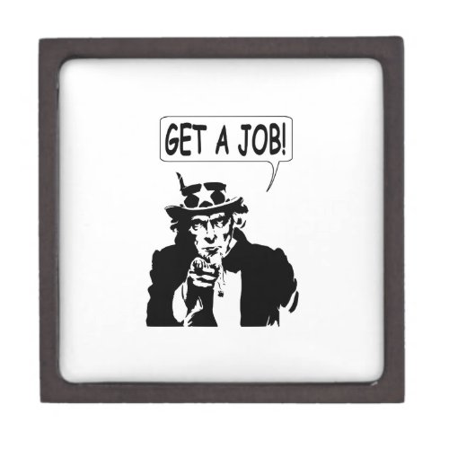 Uncle Sam Get A Job Jewelry Box