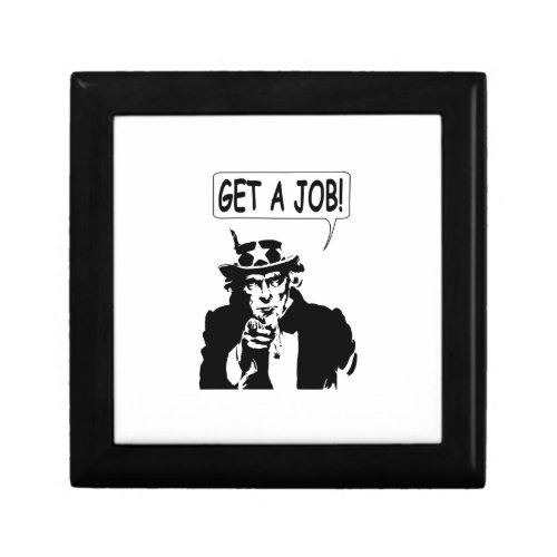 Uncle Sam Get A Job Jewelry Box