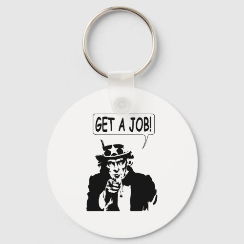 Uncle Sam Get A Job Keychain