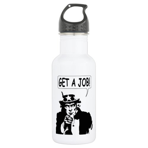 Uncle Sam Get A Job Stainless Steel Water Bottle