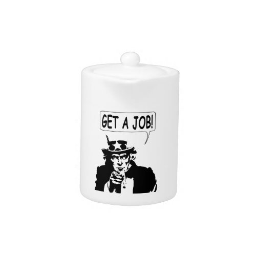 Uncle Sam Get A Job Teapot