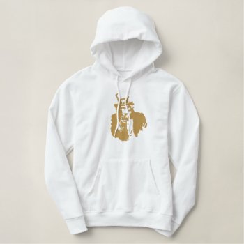 Uncle Sam Gold Hoodie Embroidery by Funkart at Zazzle