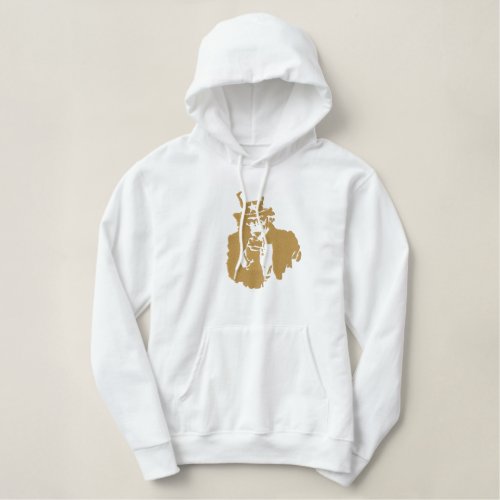 Uncle sam Gold Hoodie Embroidery