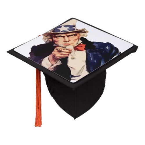 Uncle Sam Graduation Cap Topper