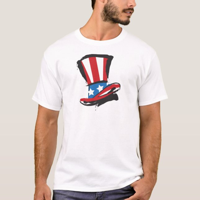 Uncle Sam Hat T-Shirt (Front)