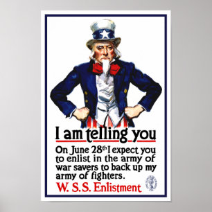 Uncle Sam -- I Am Telling You Poster