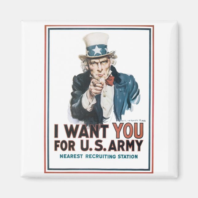 Uncle Sam "I Want YOU!" Magnet (Front)