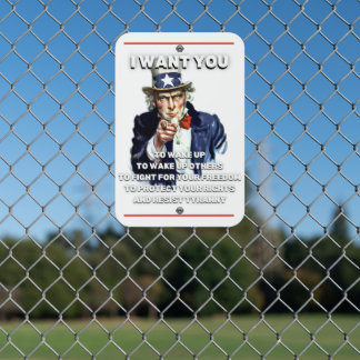Uncle Sam I Want You Metal Sign