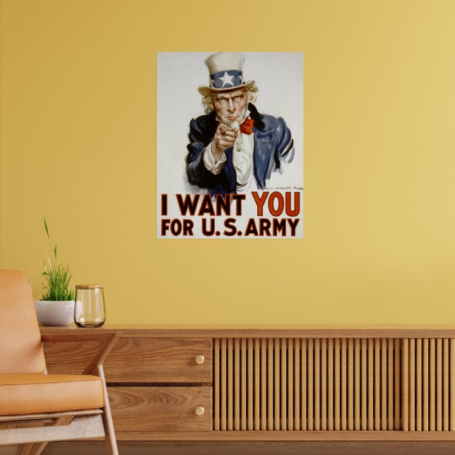 1art1 Uncle Sam Poster-Sticker – 9x9 Cm, Witziger Aufkleber Für Fans & Sammler