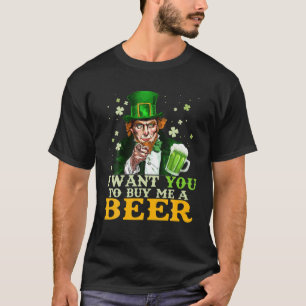 Uncle Sam I Want You To Buy Me A Beer Saint Patric T-Shirt