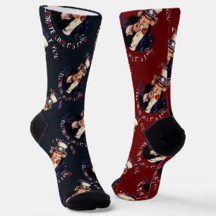 Uncle Sam I Want You To Celebrate Like Its 1776 Socks