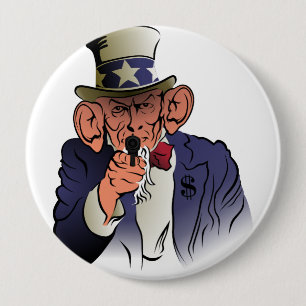 Uncle Sam in color Button