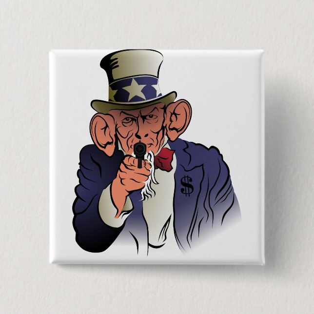 Uncle Sam in color Button (Front)