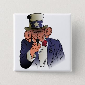 Uncle Sam in color Button