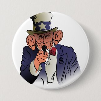 Uncle Sam in color Button