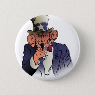 Uncle Sam in color Button
