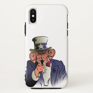 Uncle Sam in color iPhone X Case