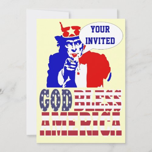 Uncle Sam Invitation