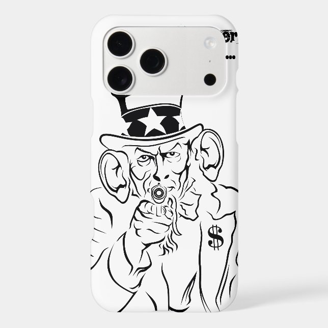 Uncle Sam Iphone Case (Back)