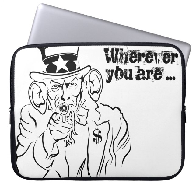 Uncle Sam Laptop Sleeve (Front)