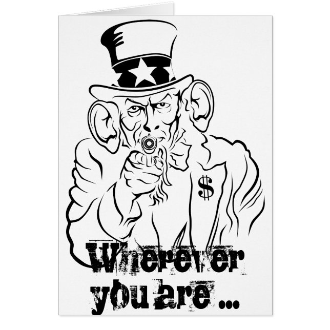 Uncle SAM listens Cards (Front)