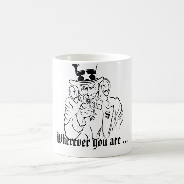Uncle SAM listens Coffee Mug (Center)