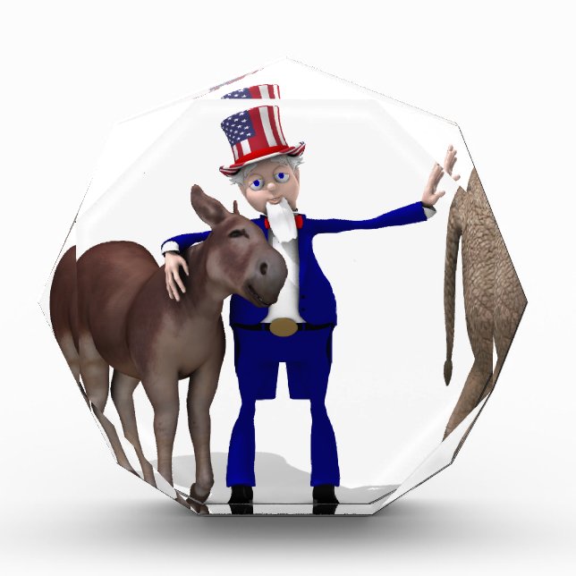 Uncle Sam Loves Donkeys Award (Front)